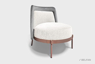 "Ливио" кресло; нераскл.; латунь; Lanvin 000+Nashville 08 (СМ+МТХ) (гр. 3)