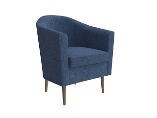 Кресло Орматек Oslo (Ткань/Массив Levis 78 Джинс/Антик) 72x73