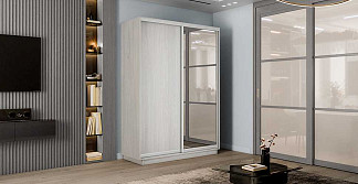 Шкаф-купе ГОСТ NEW 2Д 45 ЛДСП/ЗЕРКАЛО