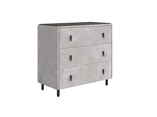 Комод Орматек Sofix (Велюр/ЛДСП Лофти Серый/Дуб Кантербери) 92x46