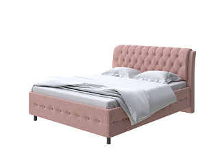Кровать Como (Veda) 4 с ПМ + Матрас Orto Comfort Middle (Ткань: Шенилл Piano 10 Винтажный розовый) 200x200