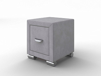 Тумба Орматек узкая OrmaSoft-2 (Ткань: Микровелюр Laska 05 Утренний туман) 35x40