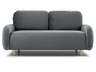 Диван прямой Массе-М Мини Велюр Графитовый