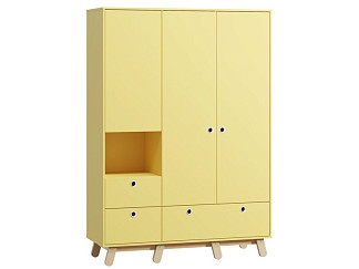 Распашной шкаф Анджи-3 Mustard