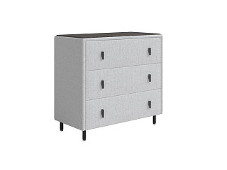 Комод Орматек Sofix (Шенилл/ЛДСП Piano 16 Серебристая чайка/Дуб Кантербери) 92x46