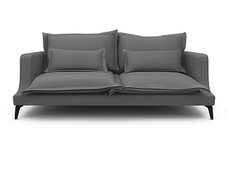 Орматек Mores 3-х местный прямой Soft (max) (Ткань: Шенилл Canvas graphite) 104x226