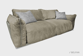 "Ferre" диван 3-х местный; нераскл.; 32; Ideal Vizon 13+Ideal 07+Havana 11 (гр.4/Турция)