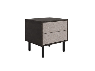 Тумба Орматек Kleo (ЛДСП/Рогожка Дуб Кантербери/Levis 14 Бежевый) 46x40