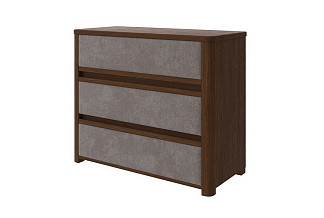 Комод Орматек Wood Soft (ЛДСП+ткань Мокко (сосна) с брашированием/Sohu Латте) 90x40