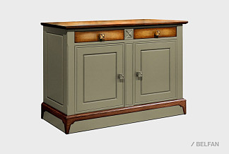 Тумба 2-х дверная (низ) «Бриансон»; корсика+дуб