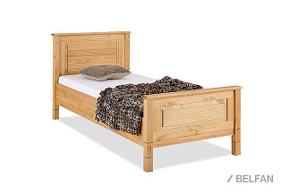 Кровать "Рауна" 90; без основания, без матраса; (900x2000); бейц-масло