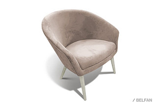 "Тиана" кресло; нераскл.; 12; слоновая кость; Velutto 16 (гр. 1/СМ)