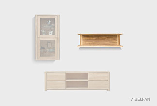 Полка настенная "Норд" 108; бейц-масло