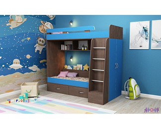 Кровать двухъярусная Юниор 6