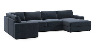 Угловой диван Оксфорд 24 с оттоманкой