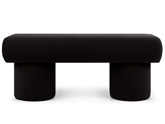 Банкетка Плум Велюр Черный