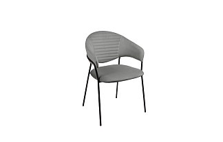 Стул Конфети серый / опоры черные