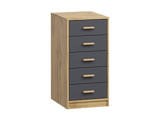 Офисная тумба Нордик Дуб Золотистый/Графитовый