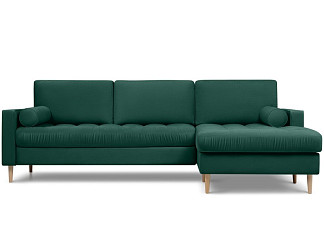 Диван угловой Плэнтис Velvet Emerald