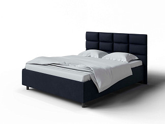 Кровать Como (Veda) 8 с ПМ + Матрас Dream Zone (Ткань: Микровелюр Laska 32 Синий кит) 180x190