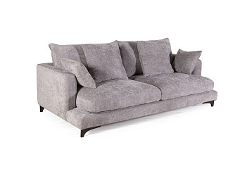 Орматек Verona пух-перо 3-х местный Soft (Ткань: Шенилл Siena silver) 117x234
