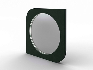Зеркало Орматек настенное Luna (Ткань: Микровелюр Laska 19 Папоротник) 91x6