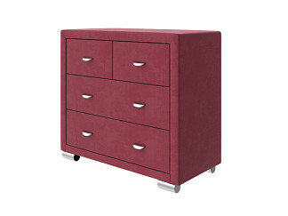Комод Орматек OrmaSoft 2/4 (Ткань: Микровелюр Manhattan Гранатовый) 92x48