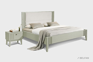 Кровать "Чикаго"; без основания, без матраса; (1800x2000); агат; Avelina 9534