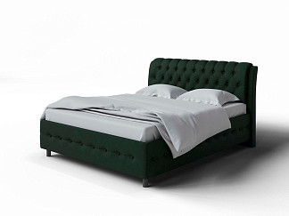 Кровать Como (Veda) 4 с ПМ + Матрас Orto Comfort Middle (Ткань: Микровелюр Laska 19 Папоротник) 200x200