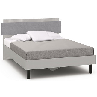 Кровать полутораспальная 140х200 Челси серая Челси серая
