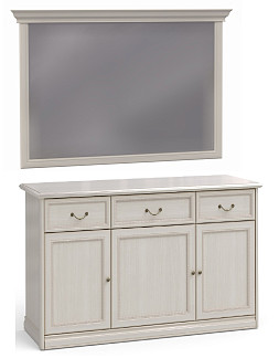Комод Ровена светлая с зеркалом Ровена светлая