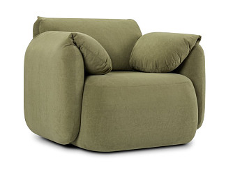 Кресло Тут Рядом Обнимаемся Велюр Оливковый