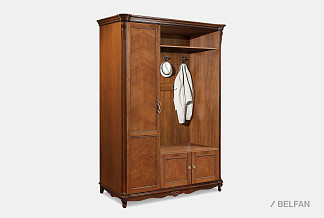 Шкаф комбинированный "Алези 1" (правый); античная бронза