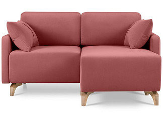 Диван угловой Льери Мини Velvet Coral