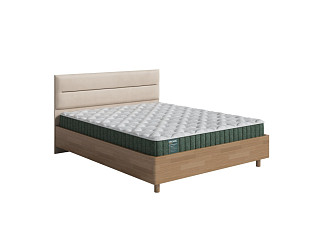 Кровать Орматек Albero Soft New с подъемным механизмом (Ткань/Массив (сосна) Антик (сосна)/Diva Латте) 200x220