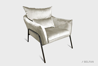 "Купер" кресло; нераскл.; 12; металл черный; Loft 01 (38935); (гр. 1/МТХ)