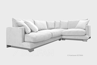 "Леформ" диван угловой; нераскл.; 2L901R; правый; венге; Glob Milk10+Glob Milk10+Glob Milk10+Glob Milk10 (гр.4/Турция)