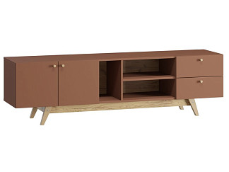 ТВ-тумба Имин 2-180x51 Терракотовый