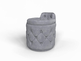 Пуфик Пуф Verda Classic (Ткань: Микровелюр Laska 06 Серый мох) 48x48