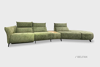 "Floyd" диван индивидуальной  модификации; нераскл.; 1EL+10+1T+7R; PANDORA 309 (32840) (гр 1/БК)