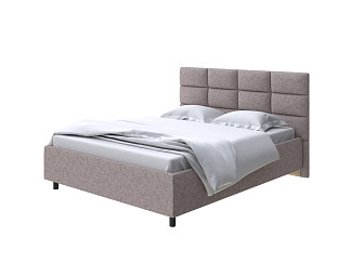 Кровать Como (Veda) 8 с ПМ + Матрас Dream Zone (Ткань: Рогожка Levis 25 Светло-коричневый) 180x200