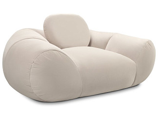 Пуф Тут Рядом Красавчик Велюр Молочный