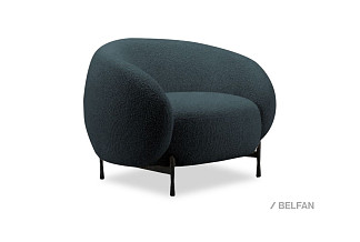 "Cloud" кресло; нераскл.; 12; металл черный; Pushe 08  (гр. 1/МТХ)