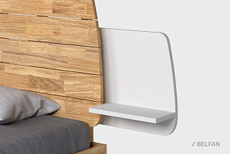 Полка прикроватная "Уоллстрит"; к-белый