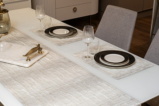121GD-12133 Набор для сервировки стола LUXURY 02 Дорожка 50*180 (1шт) ,салфетки 33*45 (2шт)