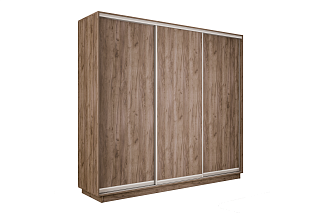 Шкаф-купе Премиум 3х-дв, 210х240х60, крафт табачный
