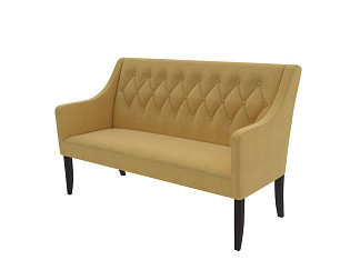 Пуфик Кушетка Verda Classic (Ткань: Микровелюр Marino 15 Шафран) 141x70