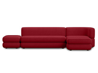 Диван модульный Brera-6 Velour Cherry