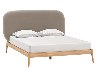 Кровать Саоми-Wood 180 Velvet Cocao