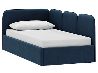 Детская кровать Имми 90 Велюр Синий